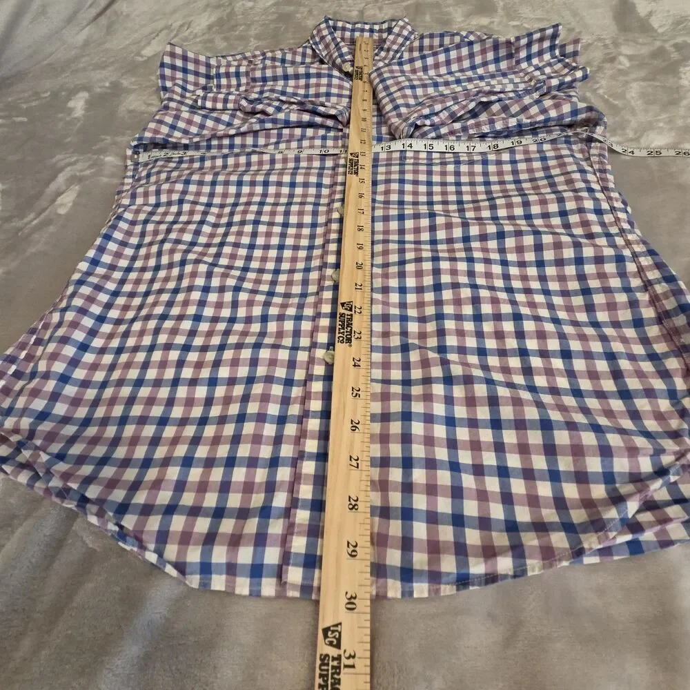 J. Crew Plaid Cotton Long Sleeve Button Down Shirt Men's Size LARGE